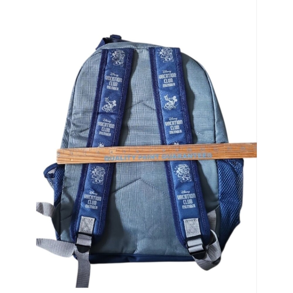 Disney Vacation Club Member Mickey Backpack Blue Gray DVC Travel Park Daypack - Picture 15 of 16